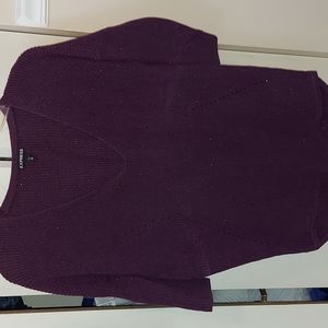 XS dark purple with sparkle sweater
